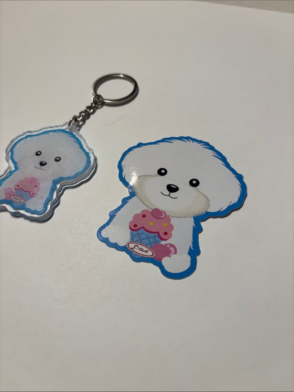 Maltese Keychain & Sticker Set - Picture 4 of 6